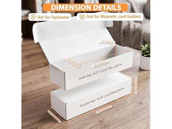 Trading Card Storage Box,6-Pack 1100