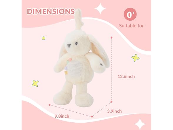 Linzy 10" Bunny Stroller Toy