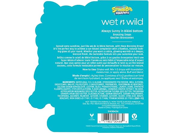 wet n wild Spongebob Bronzing Drops Always Sunny
