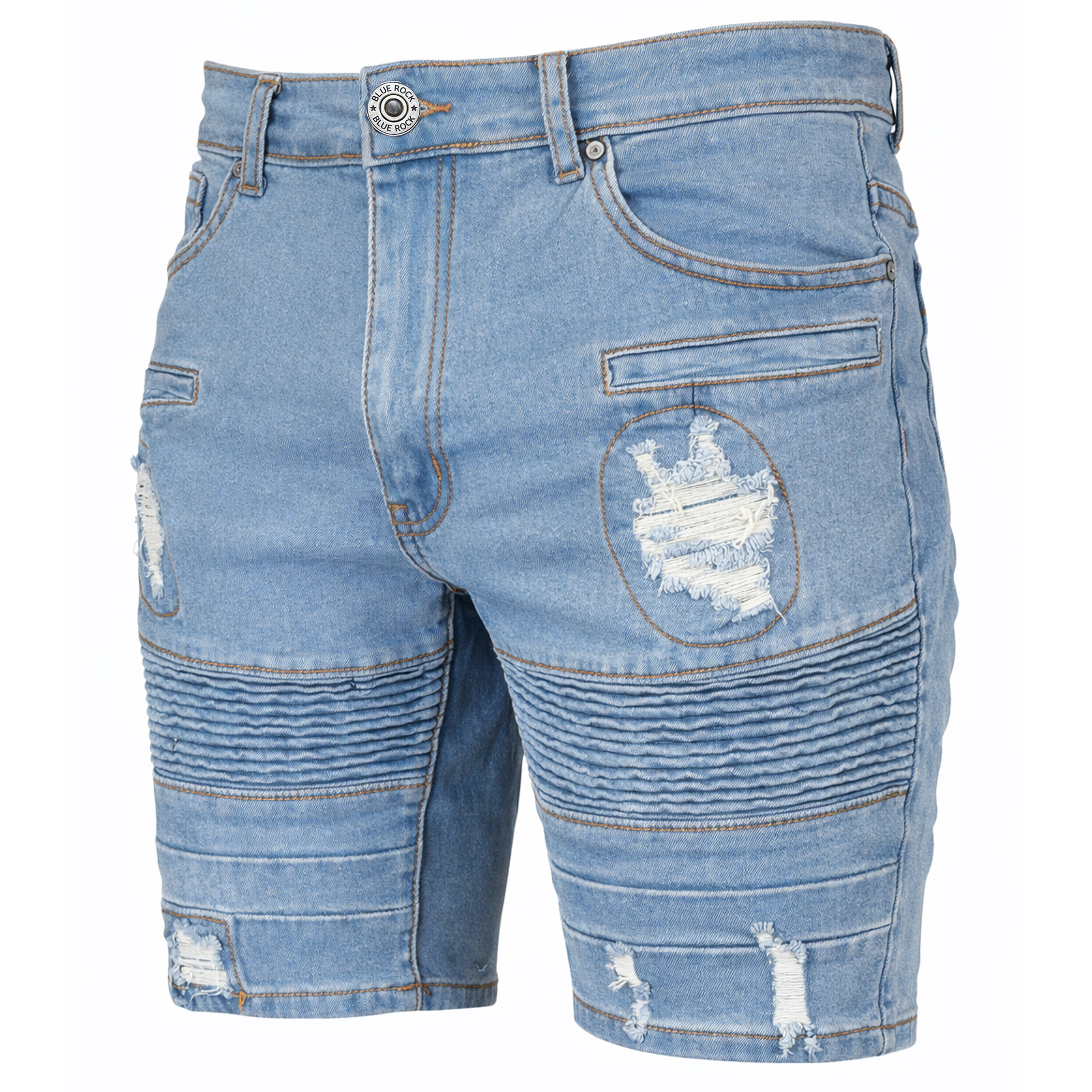 1Pk Or 2Pk Mens Jean Shorts - Gallery 15