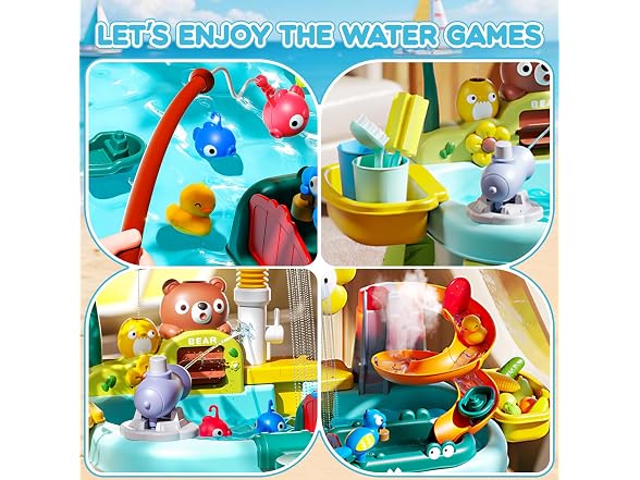 Ploomi Upgraded Toddler Sand Water Table