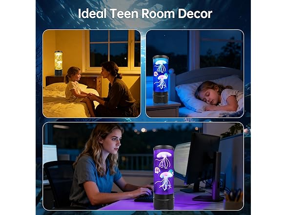 BravSco Jellyfish Lamp With Bluetooth Speaker