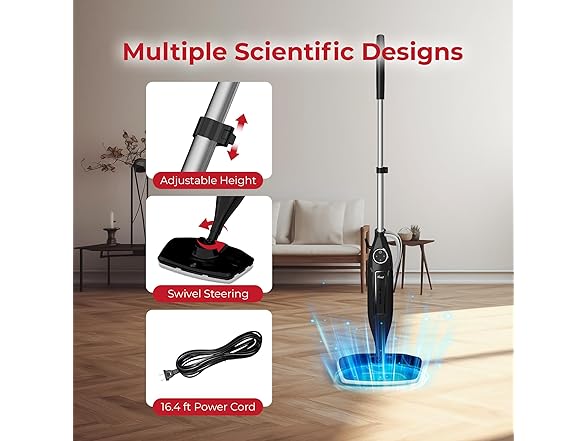 Rosewill 11-in-1 Steam Mop & Garment Steamer