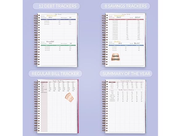1 Year Budget Planner & Bill Organizer