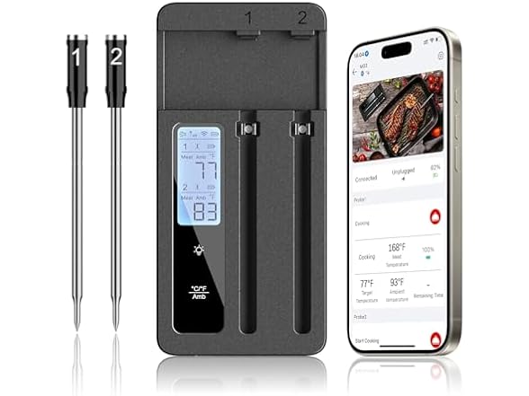 ROUUO Wireless Meat Thermometer