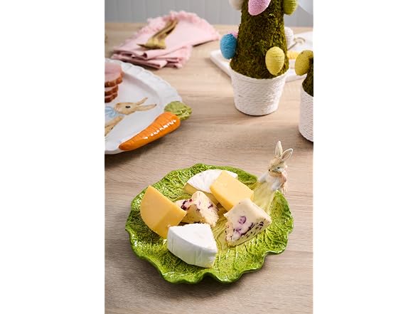 Mud Pie Easter Bunny Cabbage Platter