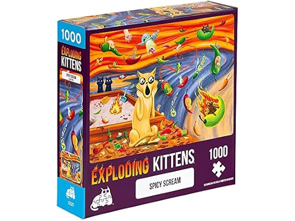 Exploding Kittens Spicy Scream Jigsaw Puzzle