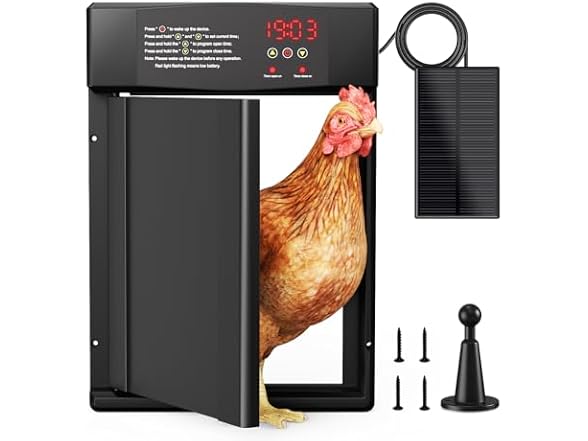 Solar Powered Automatic Chicken Coop Door