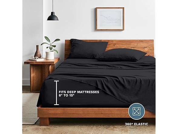 Bare Home Sandwashed Microfiber Sheet Sets