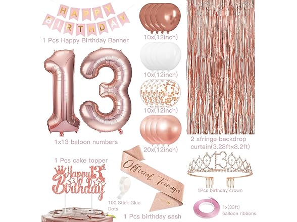 18th Birthday Decorations for Girls