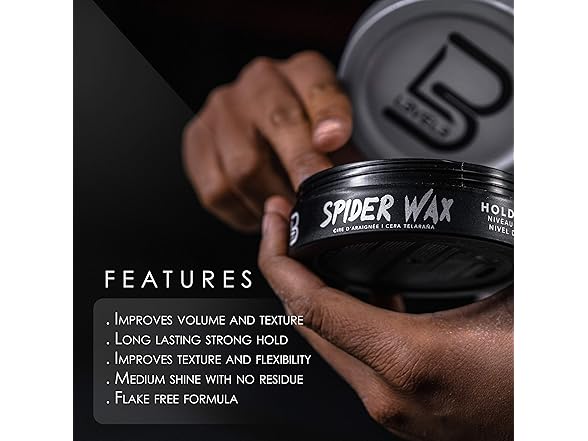 (3 Pack) Level 3 Spider Wax, Fiber Texture Wax, 5.07 oz