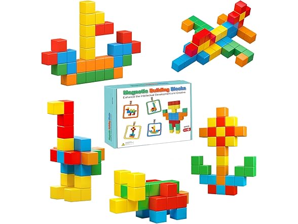 Magnetic Blocks, 1.41 inch Large Magnetic Building Blocks