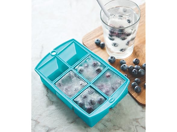 Tulz Mega Ice Block Tray, Silicone, Teal