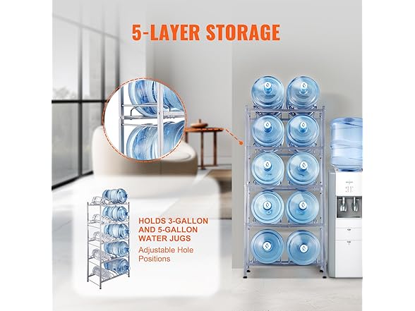 VEVOR 5 Tiered Water Jug Holder