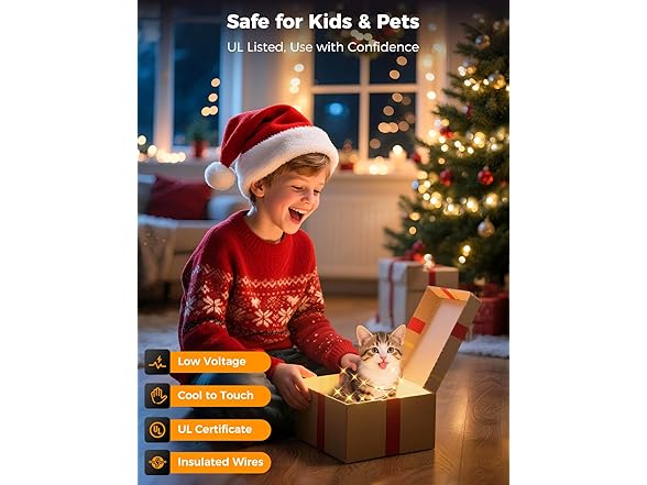 Brightever Christmas Lights- 1100 Bulbs 360FT