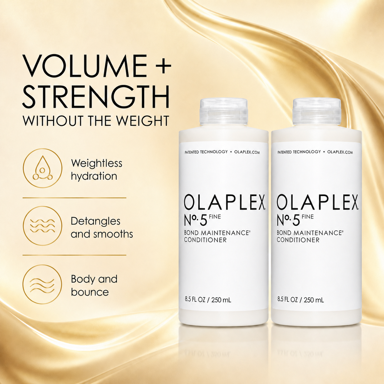 2Pk OlaplexNo. 5 Fine Bond Maintenance Conditioner - Gallery 5