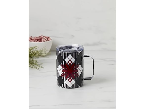 Cambridge Coffee Mug, 1-Piece, Black Plaid