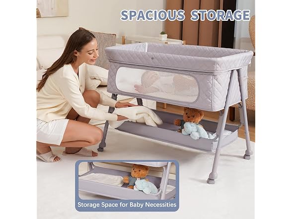 Kiniew 2 in 1 Bassinet Bedside Sleeper