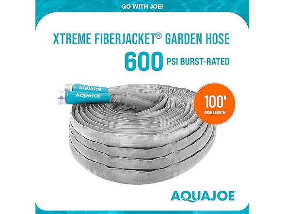 Aqua Joe AJFJH25-58-PRX - 25 Ft Garden Hose