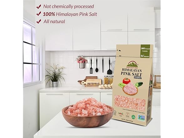 Himalayan Chef Pink Salt, Coarse Grain - 20 lb