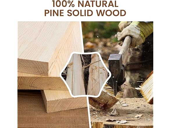 Pine Floating Wall Shelves