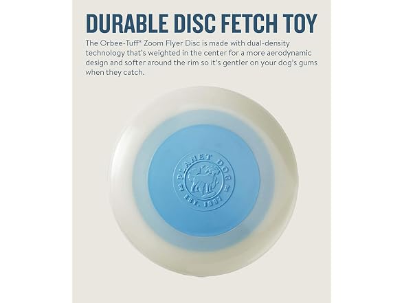 Planet Dog Orbee-Tuff Zoom Flyer Disc Glow-in-The-Dark