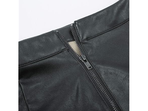Kate Kasin Women (S) Leather Skirts High Skirt
