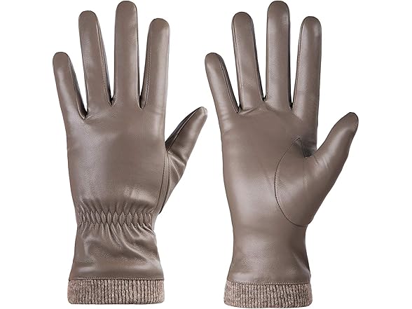 REDESS Winter Leather Gloves for Women