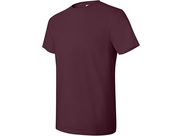 Hanes Mens Nano Cotton Tee Maroon (M)