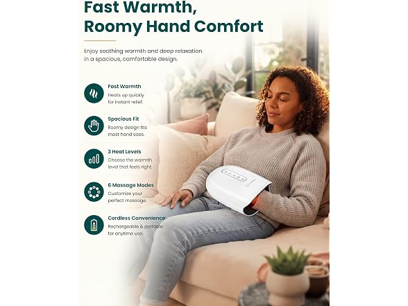 2026 Cordless Hand Massager With Heat