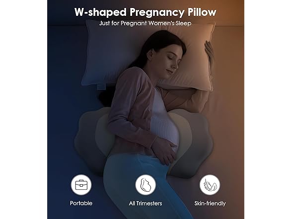 DONAMA Memory Foam Pregnancy Pillow