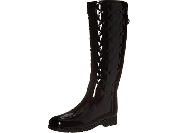 Hunter Gloss Quilt Tall Rain Boot