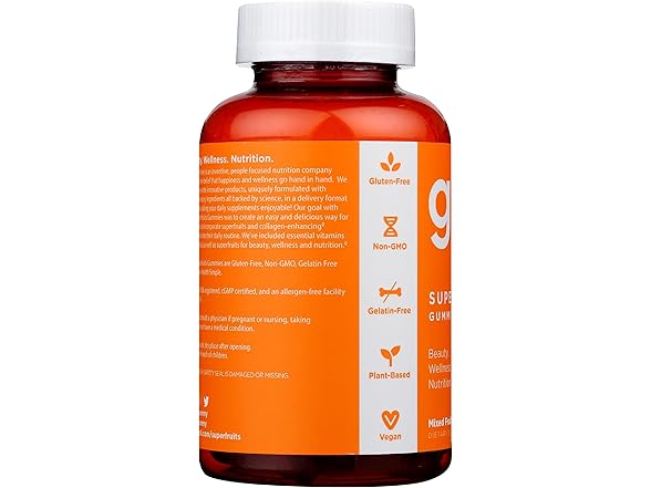 60CT Goli Nutrition Mixed Fruit Superfruits Gummies