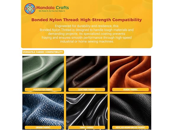 Mandala Crafts Size 69 210D T70 Bonded Nylon - Gallery 6