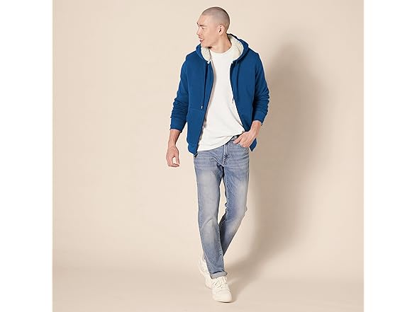 AE Mens Sherpa Lined FullZip Hoodie
