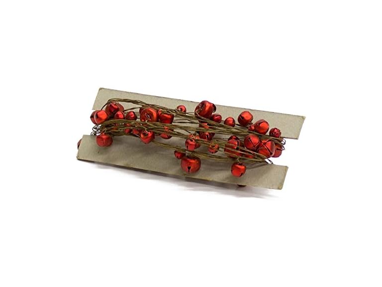 Melrose Red Miniature Metal Sleigh Bells