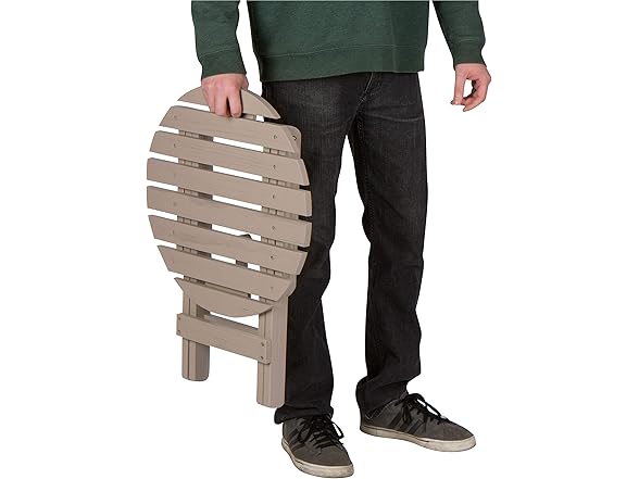 Shine Company 4118 Round Wooden Folding Side Table