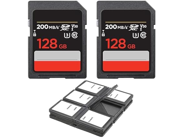SanDisk 128GB Extreme PRO 200MB/s Memory Card (2-pack)