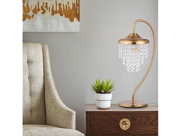 Parrot Uncle BBMT3201-BKGD Small Luxury Crystal Table Lam