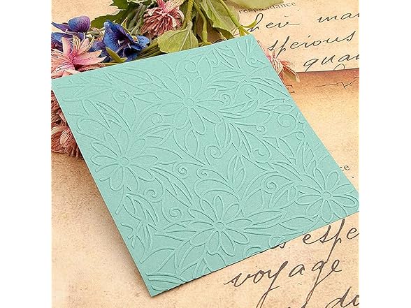 zhxcgooyx 3D Plastic Embossing Folder Template Floral