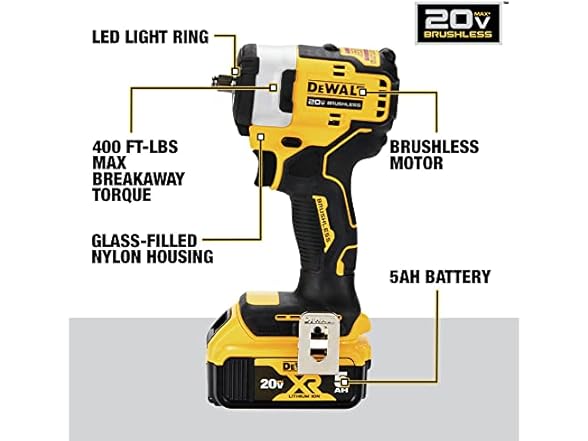 DEWALT DCF913P2 DCF913P2 - 20V MAX* 3/8 in. Cordless Im