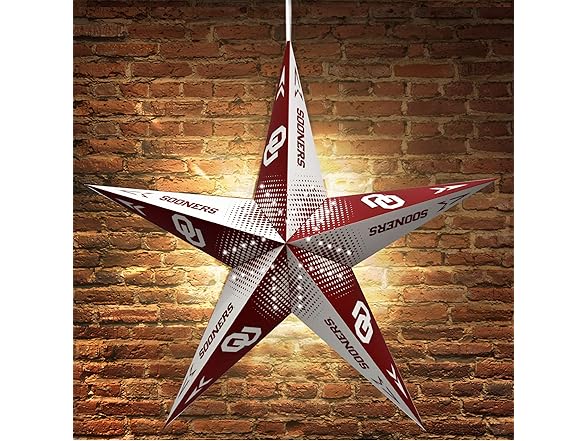 OU Sooners Star Lantern