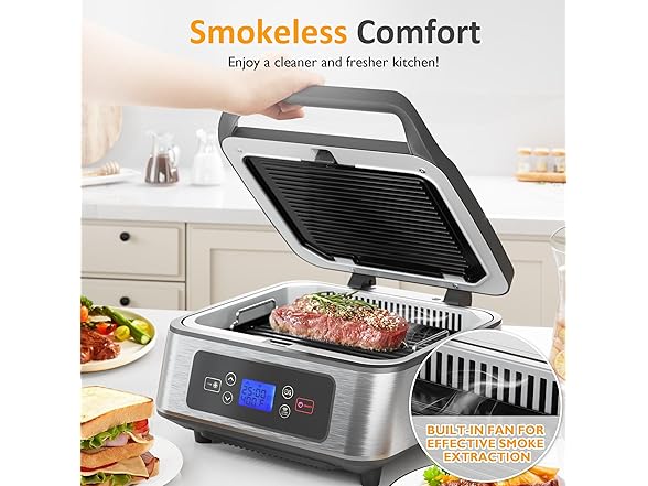 SUNVIVIPRO Electric Panini Press Sandwich Maker