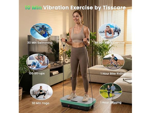 TISSCARE Green Vibration Plate Exercise Machine