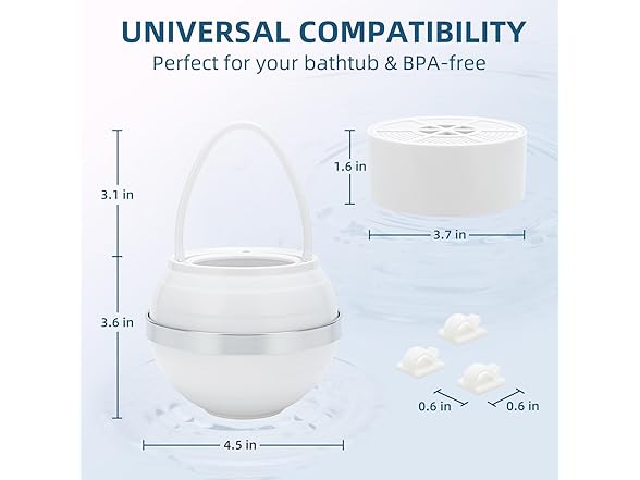 NURIONSS Bath Water Filter