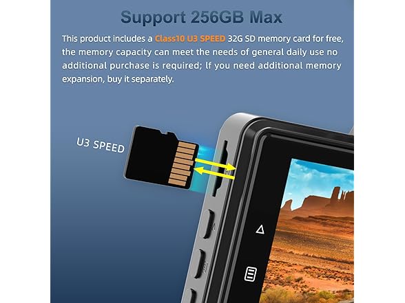 TTLITTLINY Dash Cam Front and Rear 2.5K+1080P FHD WiFi Dual Dash Camera