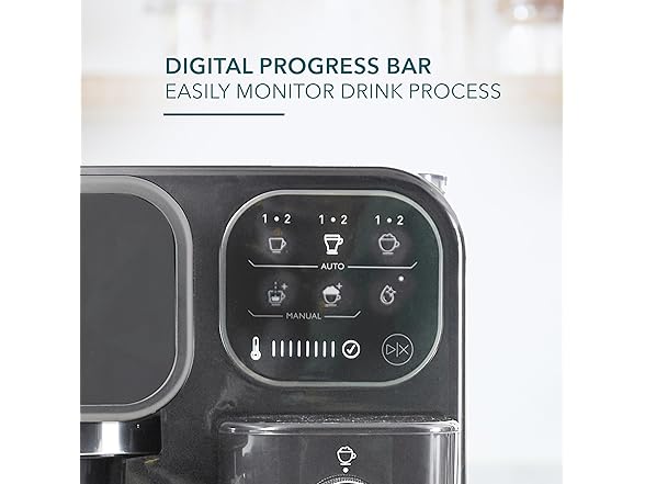 Mr. Coffee Prima Latte Luxe, Single/Double Shot Espresso