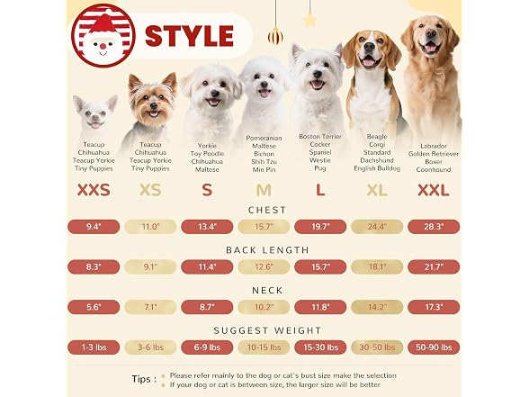 Dog Christmas Sweater Xmas Dog Holiday Red W