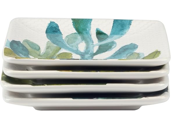 Cactus Verde 6" Canape & Luncheon Plates – Set of 4 