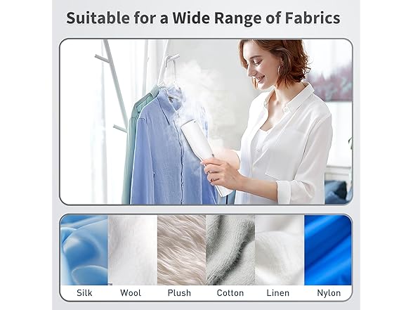 Iron Steamer for Clothes - Mini Iron, Portable Handheld Garment Steamer, 3 in 1 Steam Iron Wet & Dry Ironing, 15s Fast Heat Up, 900W Wrinkles Remover Clothes Steamer for Home, Office and Travel, 120V (Open Box)
